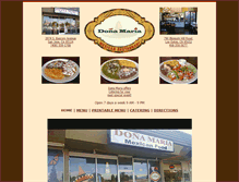 Tablet Screenshot of dona-maria-restaurant.com